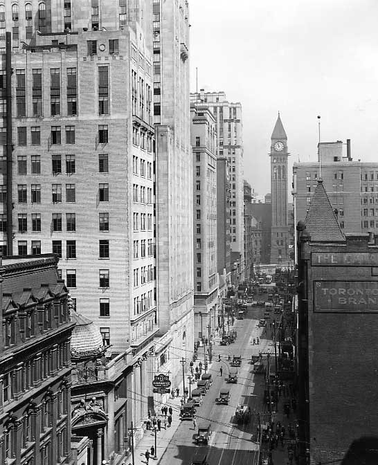 View down Bay Street, 1930
