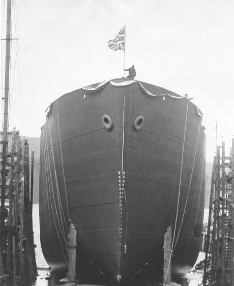 S.S. Fort Stikine : close-up of launch