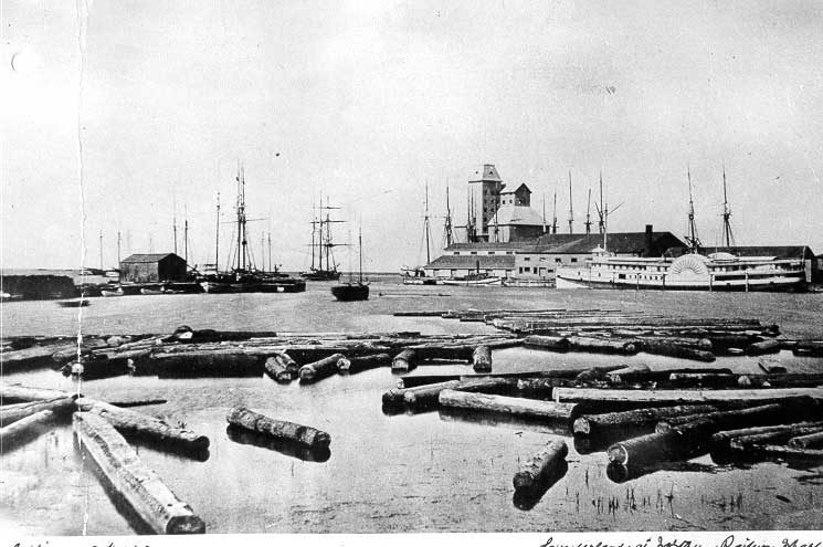 Collingwood Harbour : S.S. Cumberland at Northern Railway wharf