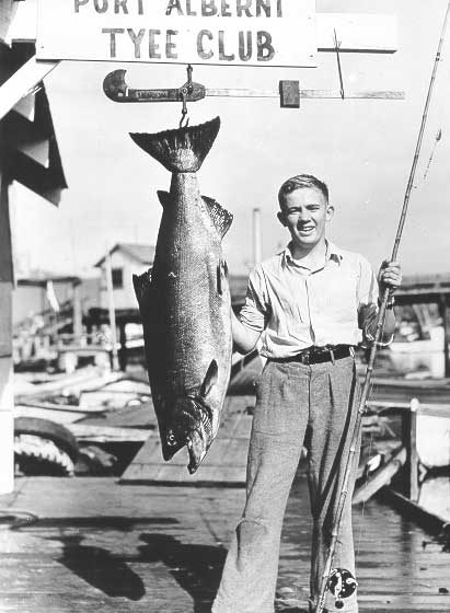 Salmon fishing derby, Tyee Club, Port Alberni