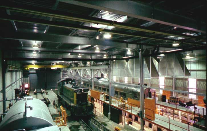 Interior view of diesel shop