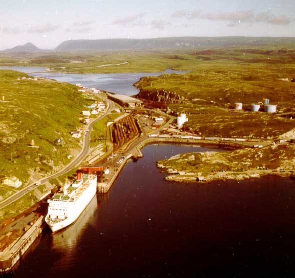 Ferry terminal and railway yard