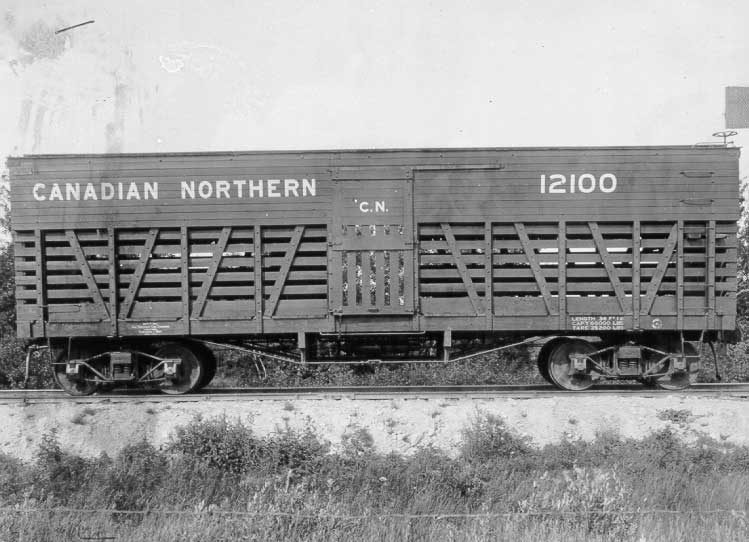 Canadian Northern stock car No. 12100