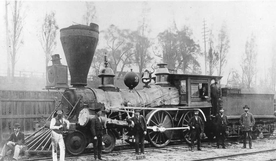 First steam locomotive built in Canada: “Toronto”, the Northern Railway of Canada’s Locomotive No. 2