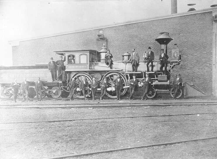 Intercolonial Railway locomotive No. 66: first engine turned out at Moncton shops