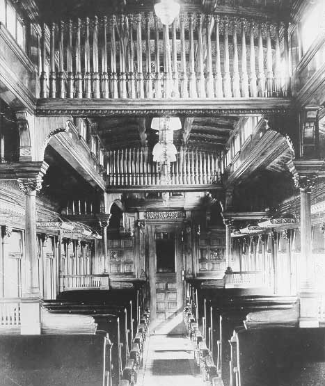 Interior view of a Grand Trunk first-class coach