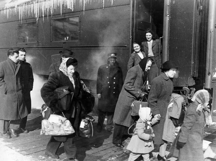 Refugees arriving from Europe