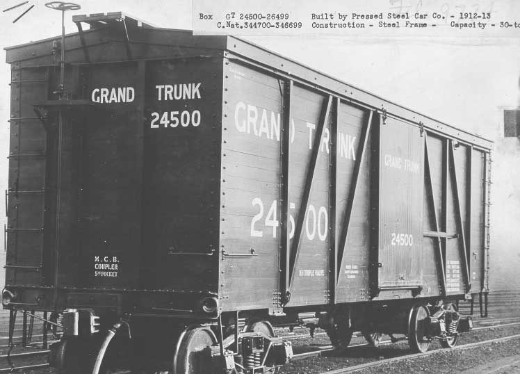 Grand Trunk Railway steel-frame boxcar No. 24500