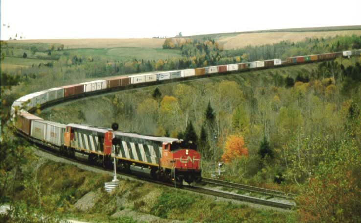 Eastbound container train heads to Halifax