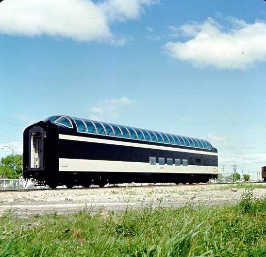 Exterior view of a sceneramic car