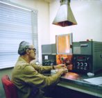 Research lab -- atomic flame for testing oil samples