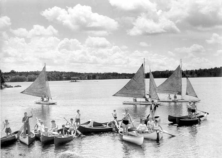 Canoeing, Camp Chicopee, Maganetawan County