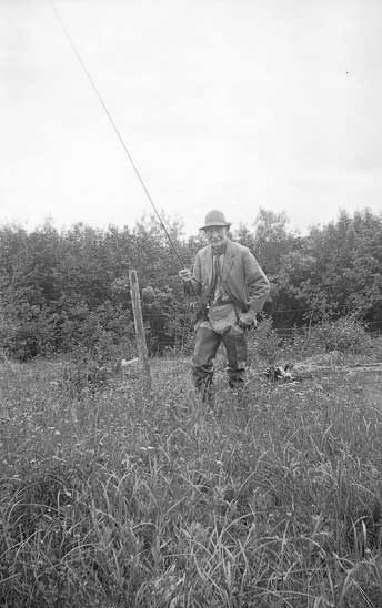 Scouting founder Lord Baden-Powell goes fishing