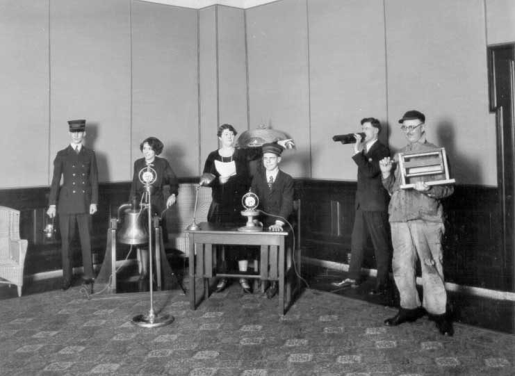 Vancouver radio station - group in studio
