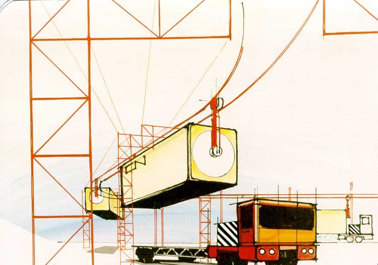 Futuristic freight handling : artist's drawings
