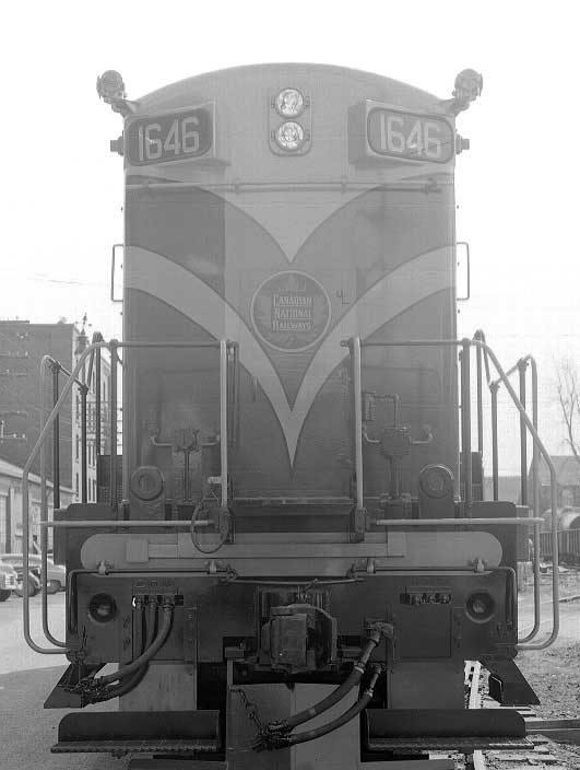 CN diesel-electric locomotive 1646, model H12-44, front view