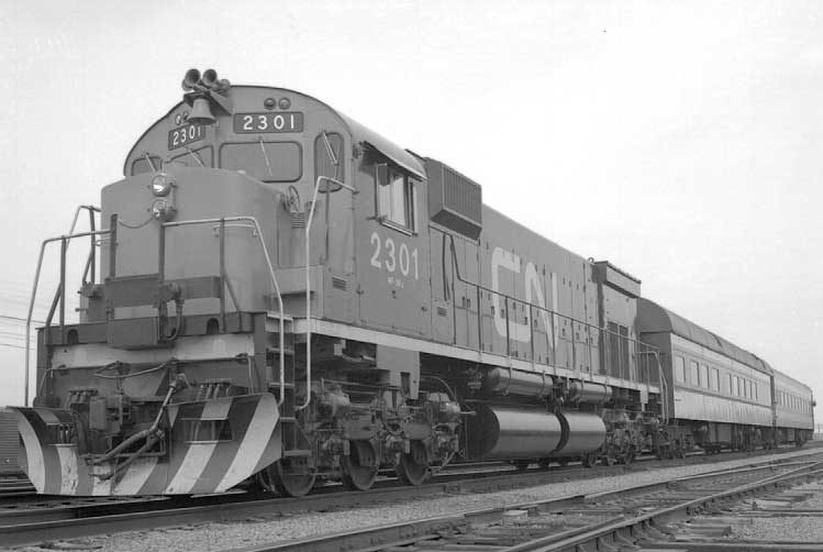 CN diesel-electric locomotive 2301, model M-636
