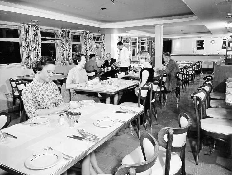 Ferry MV Bluenose cafeteria