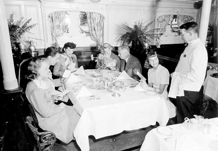Dining room of the coastal ship SS Prince Rupert