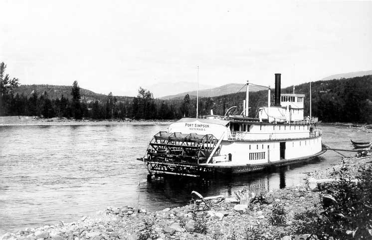Paddle boat SS Port Simpson on the Skeena River