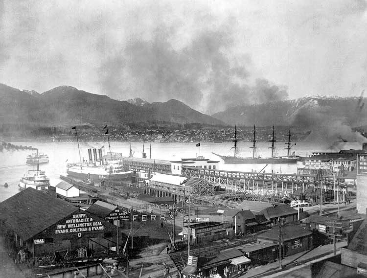 Grand Trunk Pacific Steamship Company Vancouver dock and waterfront