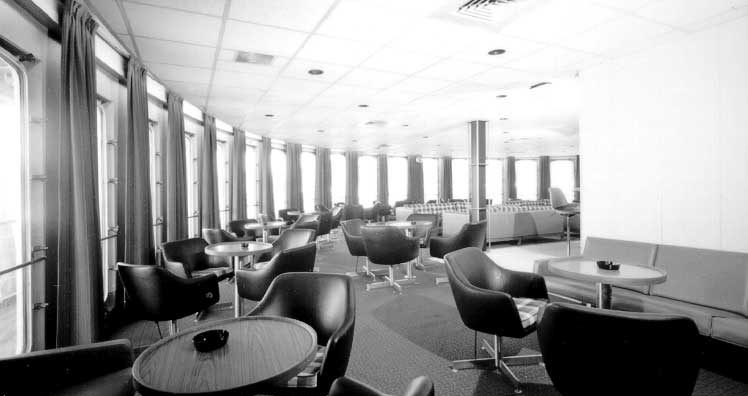 Interior of ferry MV Ambrose Shea