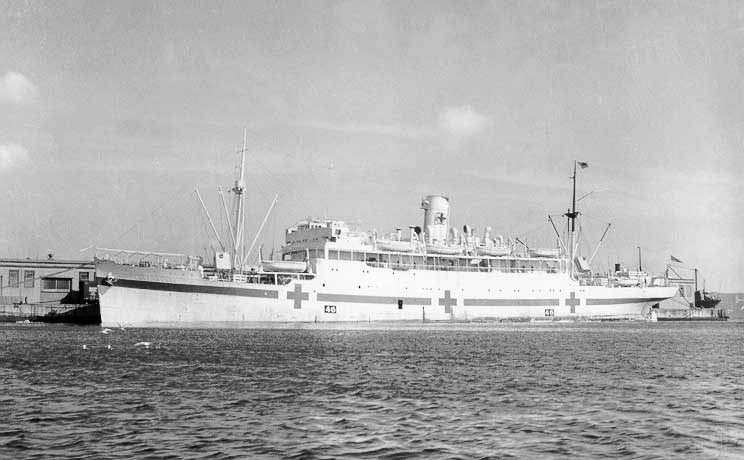 RMS Lady Nelson fitted out as a hospital ship