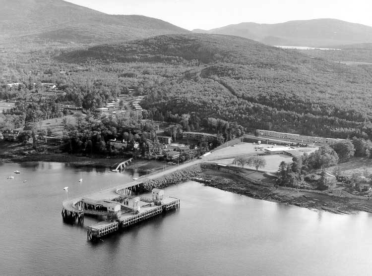 A bird's eye view of Bar Harbour