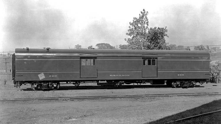 Nfld. Ry. Baggage car 222, side view