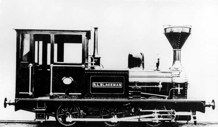 The first Nfld. Ry. steam locomotive, A.L. Blackman
