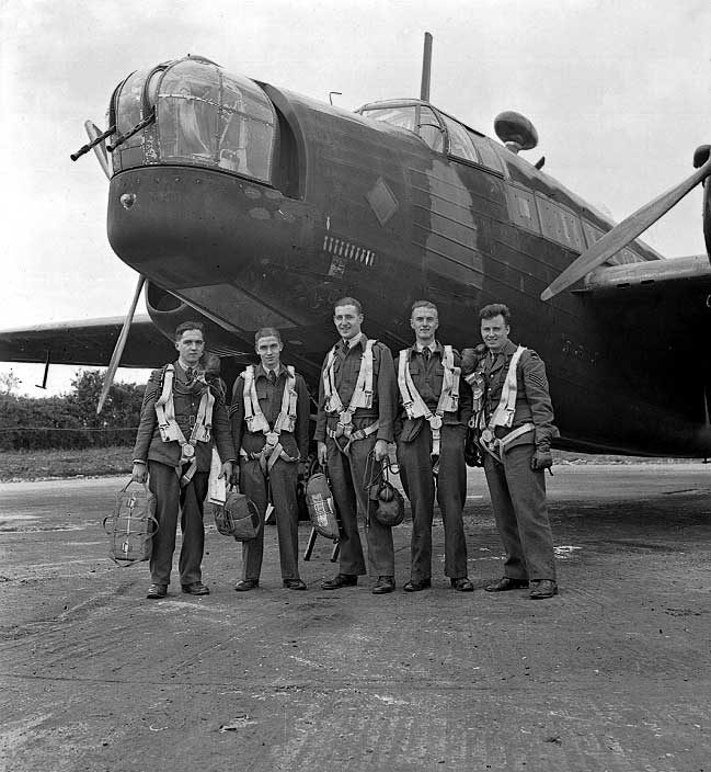 An RCAF crew ready for take-off