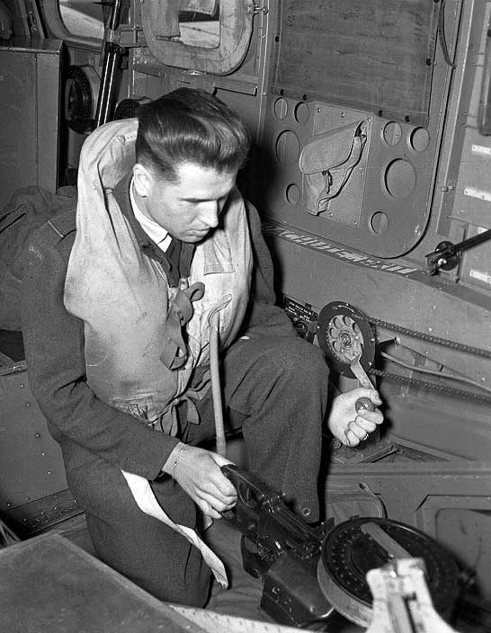 An Air gunner of the RCAF's
