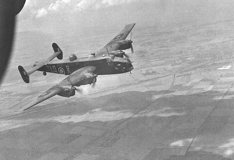 A Halifax bomber somewhere overseas