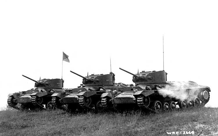 Tanks belonging to the Armoured Corps