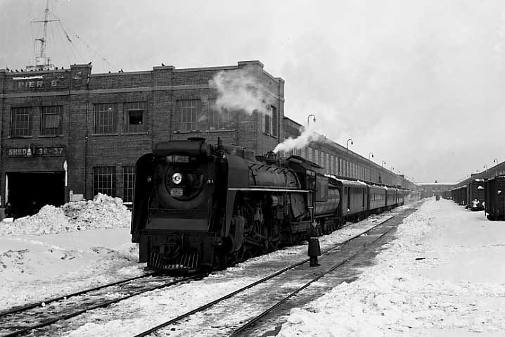 A CN hospital train at the Halifax pier