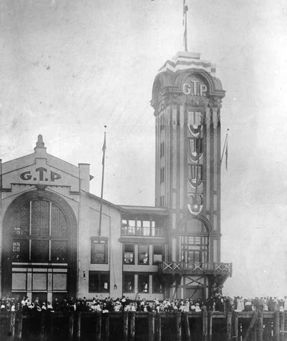 Grand opening of the Grand Trunk Pacific Coast Steamship Company dock