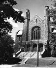 The façade of Trinity Church