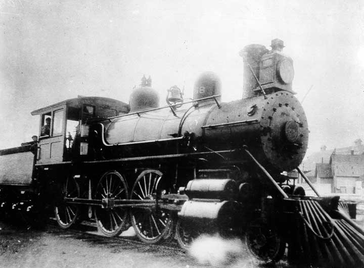 Intercolonial Railway steam locomotive no. 168, right side