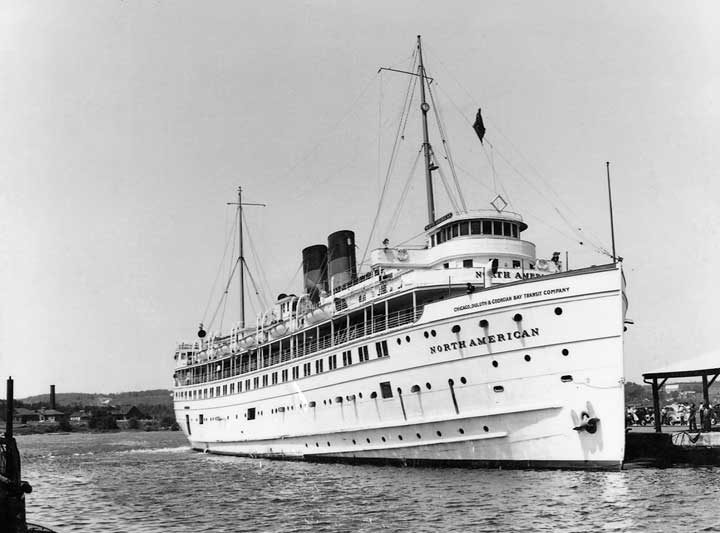 The S.S. North American, Great Lakes passenger steamer