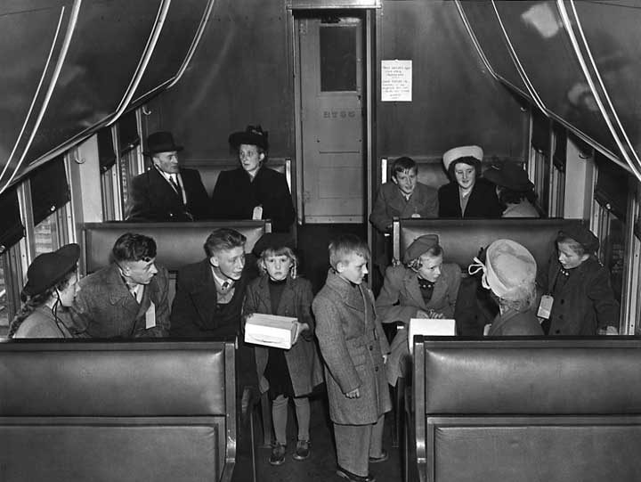Dutch family settles in aboard their passenger coach