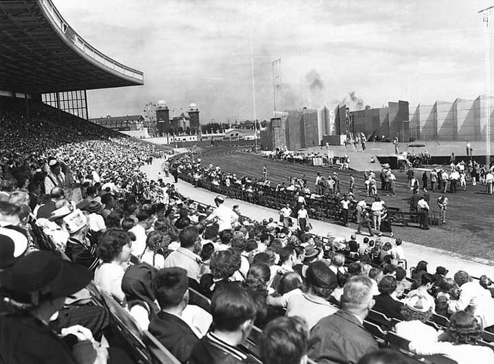 Athletic events at the Canadian National Exhibition Grandstand Stadium