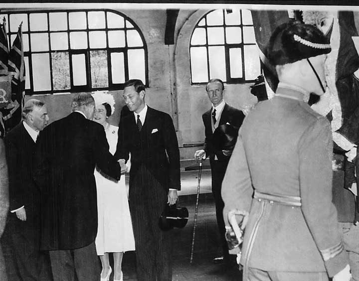 King George VI and Queen Elizabeth are greeted at Union Station during their tour of Canada