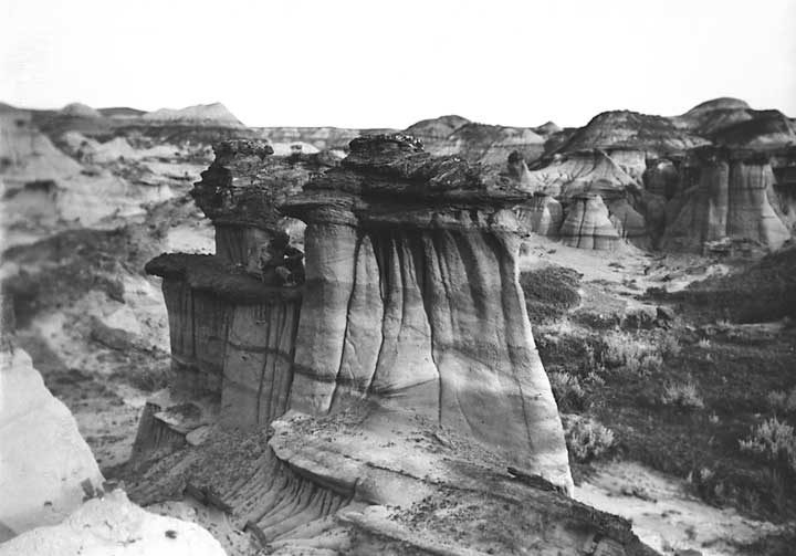 Unusual rock formations in the Alberta