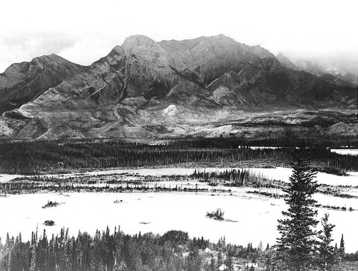 Scenic view near mile 56 along the Grand Trunk Pacific Railway line