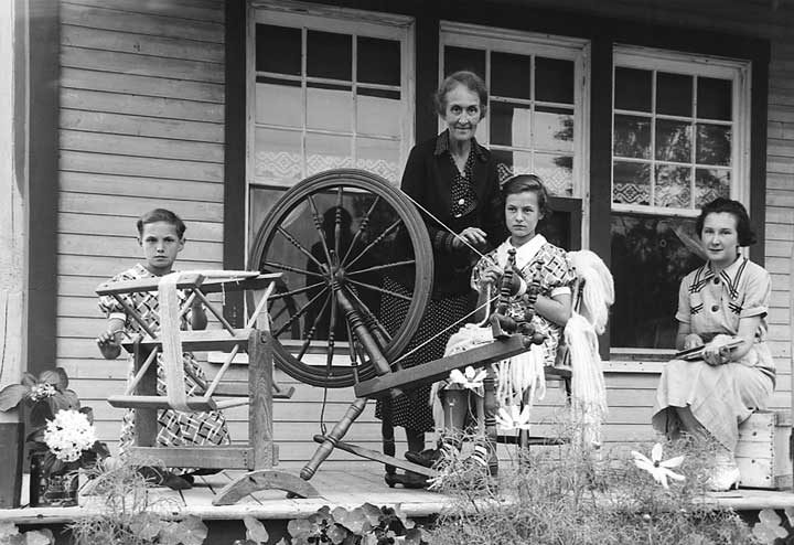 Instruction in home-based textile crafts