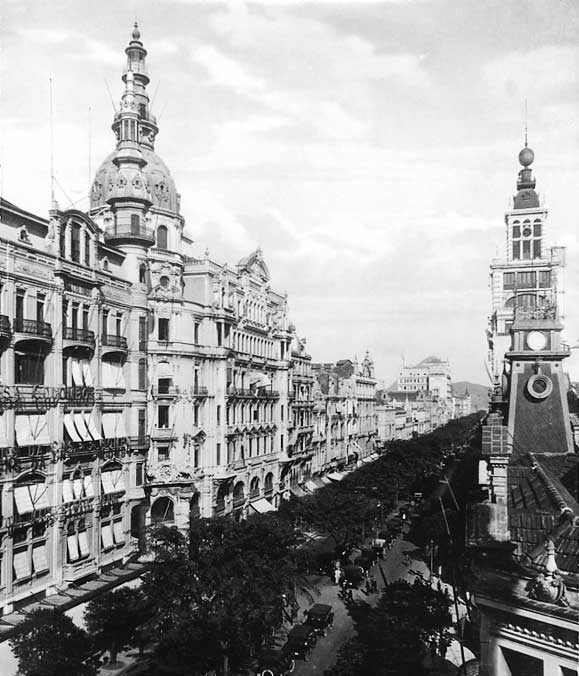 The Avenida Rio Branco in downtown Rio de Janeiro