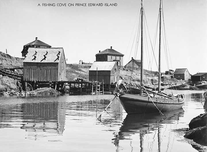 A fishing cove on Prince Edward Island