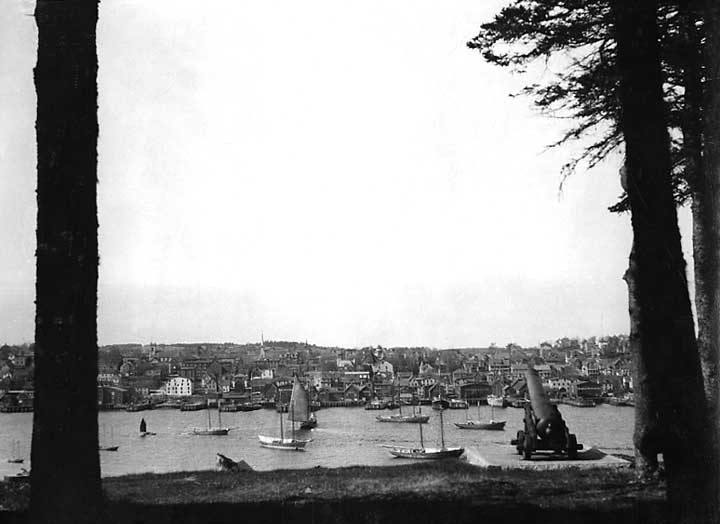 A view of the harbour front at Lunenburg