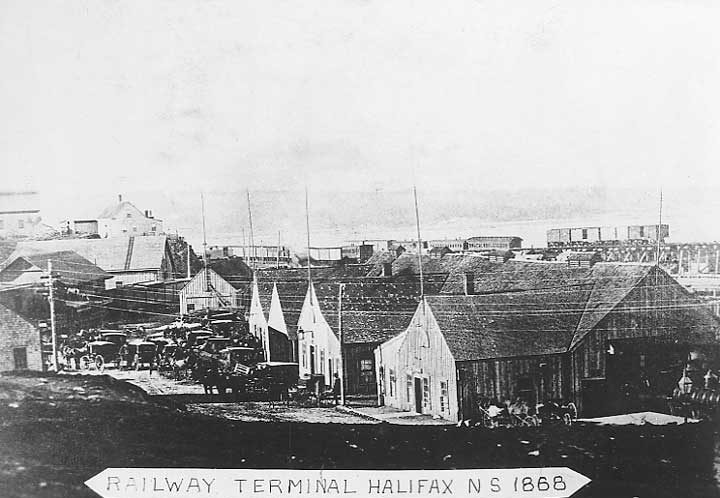 The railway terminal in Halifax