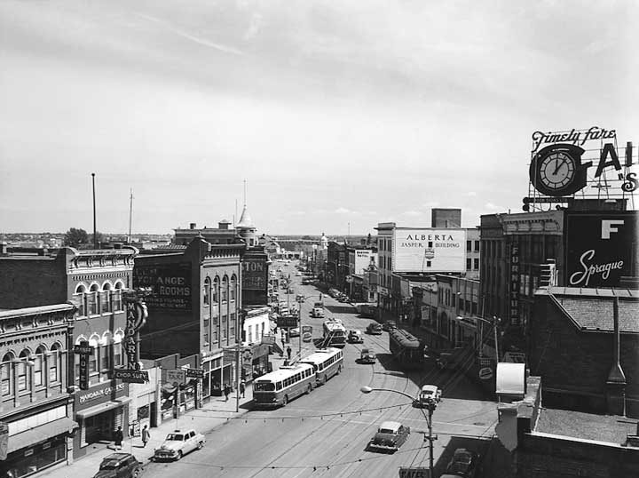 Edmonton business section - Jasper Avenue